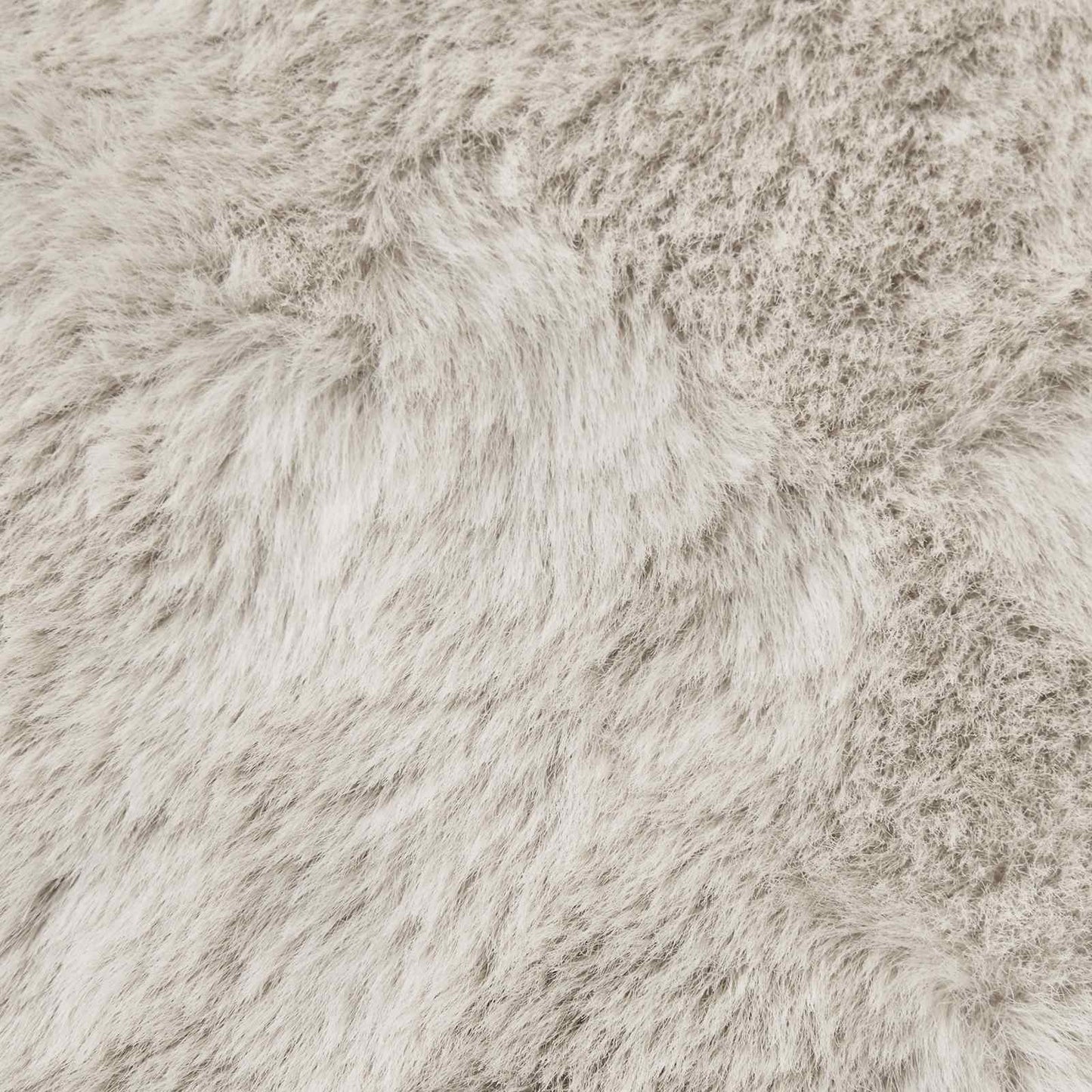 Anti-Slip Faux Rabbit Fur Rug OLITE Beige 120 x 120 cm