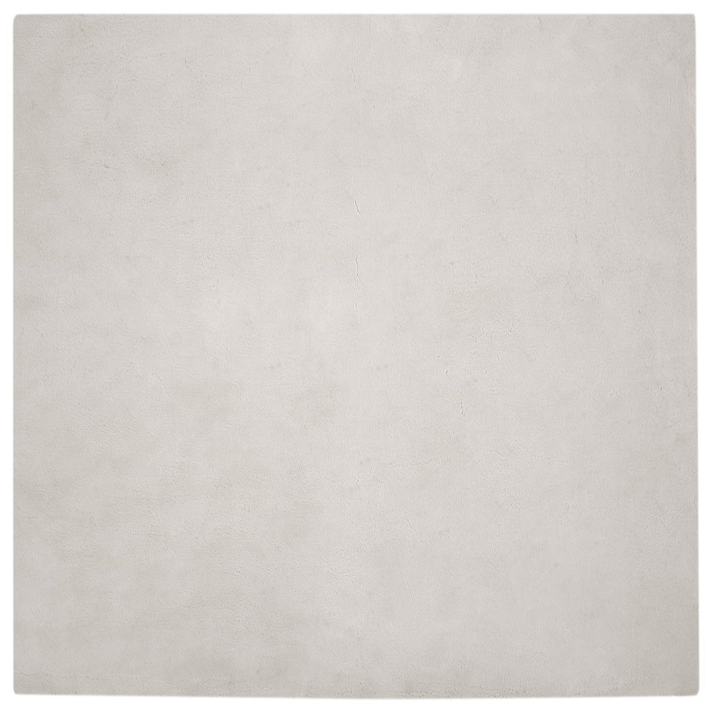 Anti-Slip Faux Rabbit Fur Rug OLITE Beige 120 x 120 cm