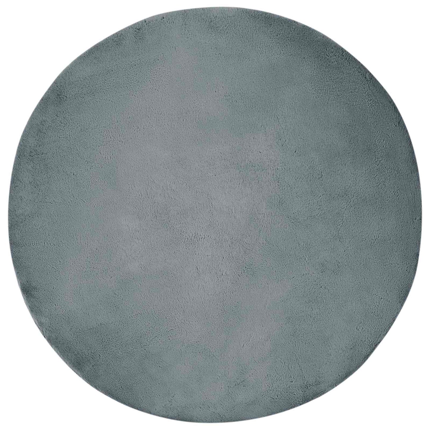 Anti-Slip Faux Rabbit Fur Rug OLITE Anthracite Ø 200 cm