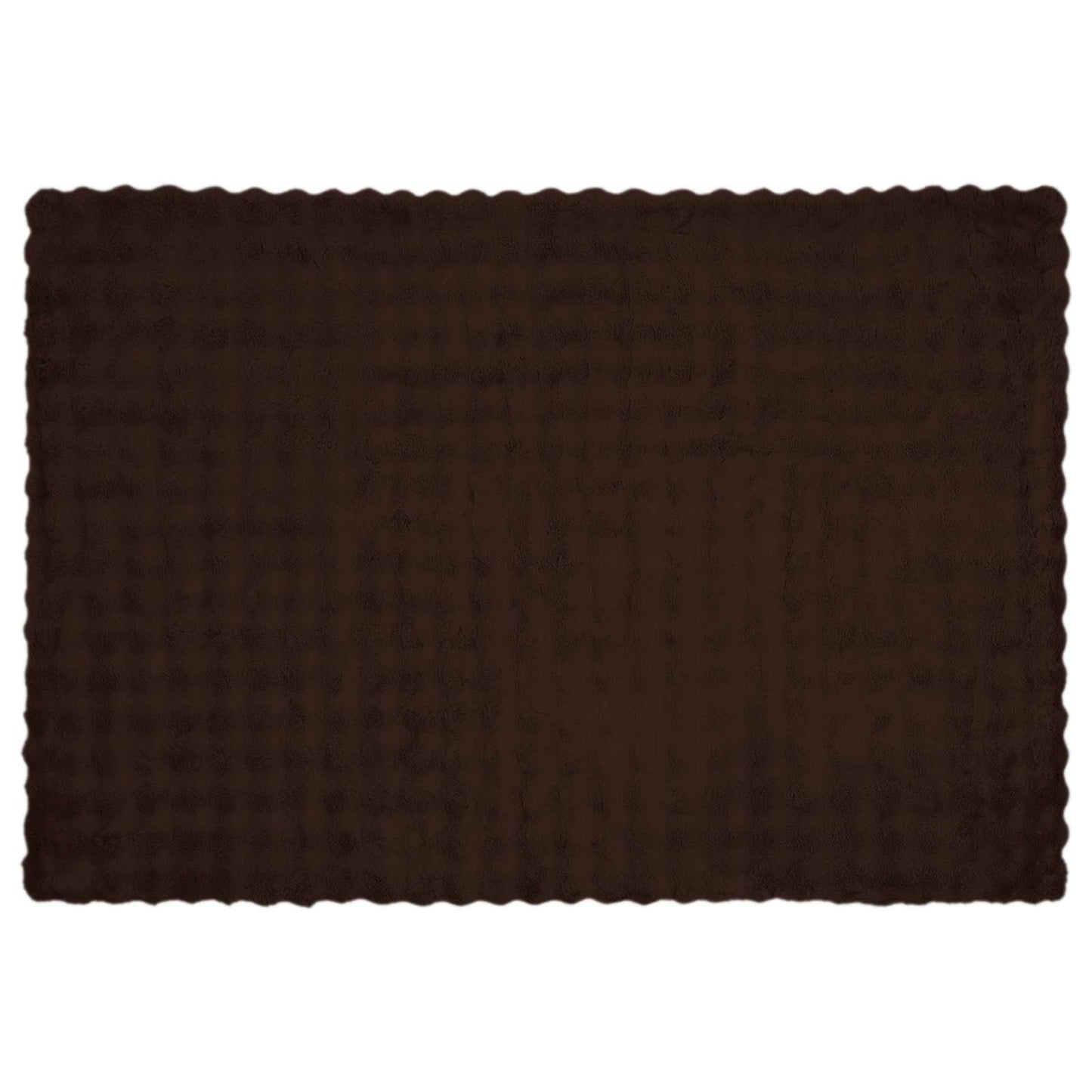 Anti-Slip Faux Rabbit Fur Blanket Olite Camel 150 x 220 cm