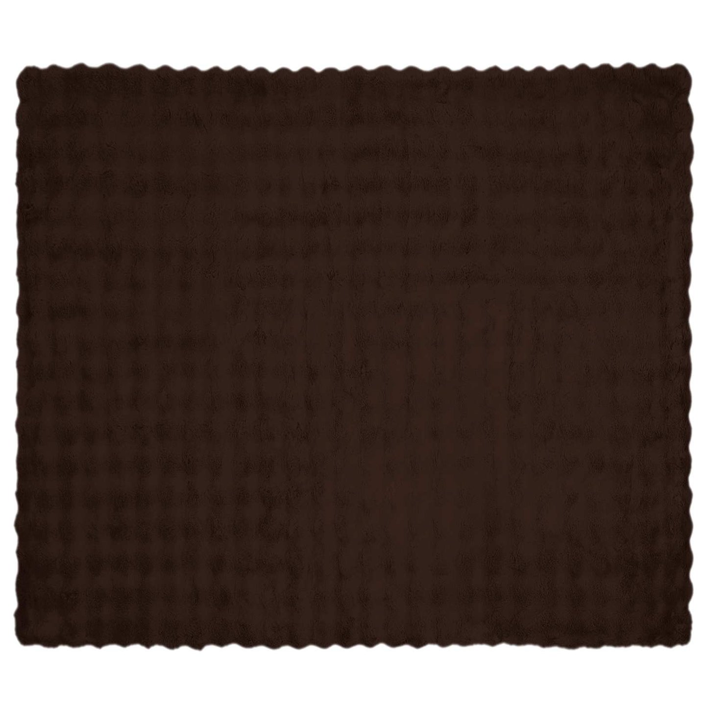 Anti-Slip Faux Rabbit Fur Blanket Olite Camel 240 x 270 cm