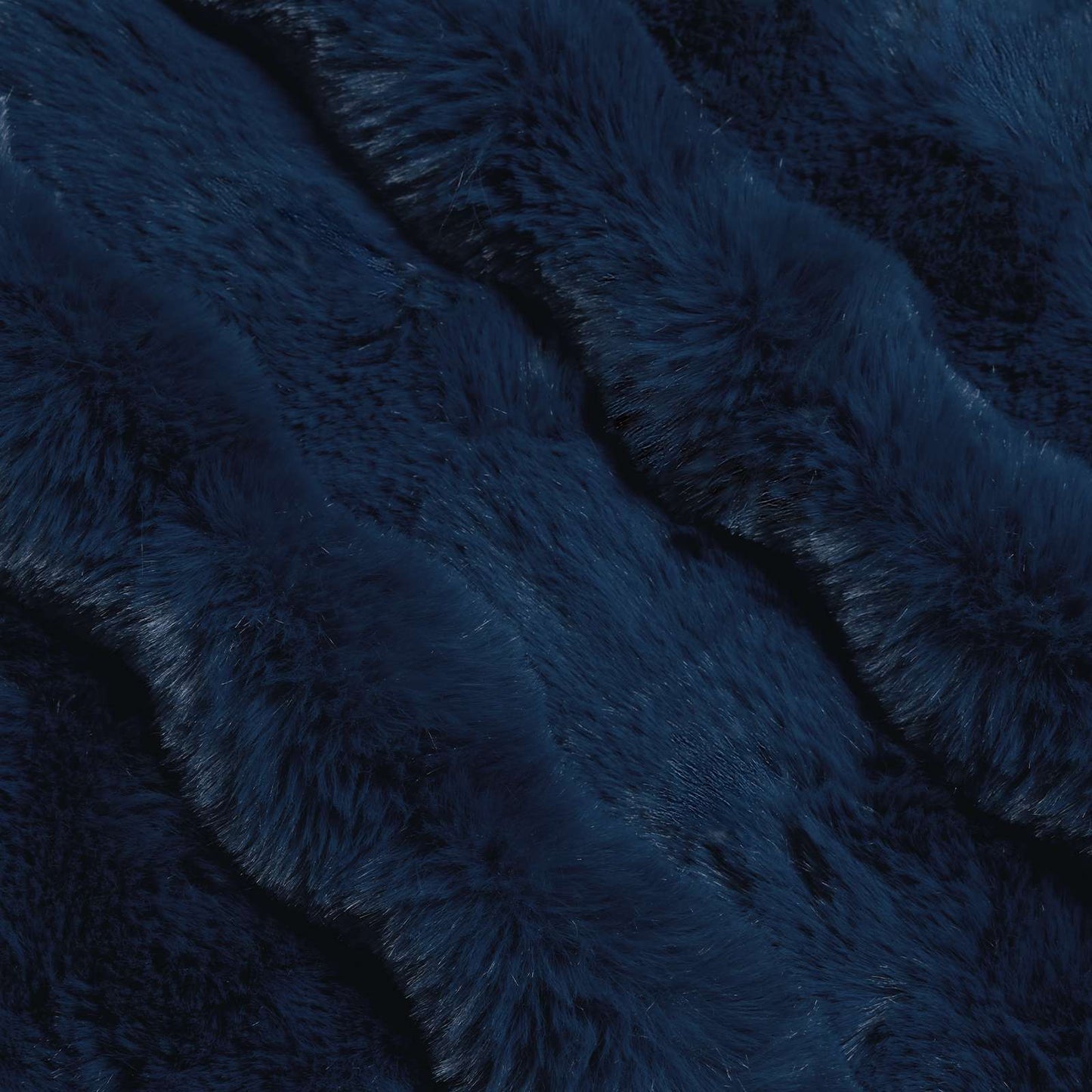 Anti-Slip Faux Rabbit Fur Blanket Olite 4 pcs Marine Blue