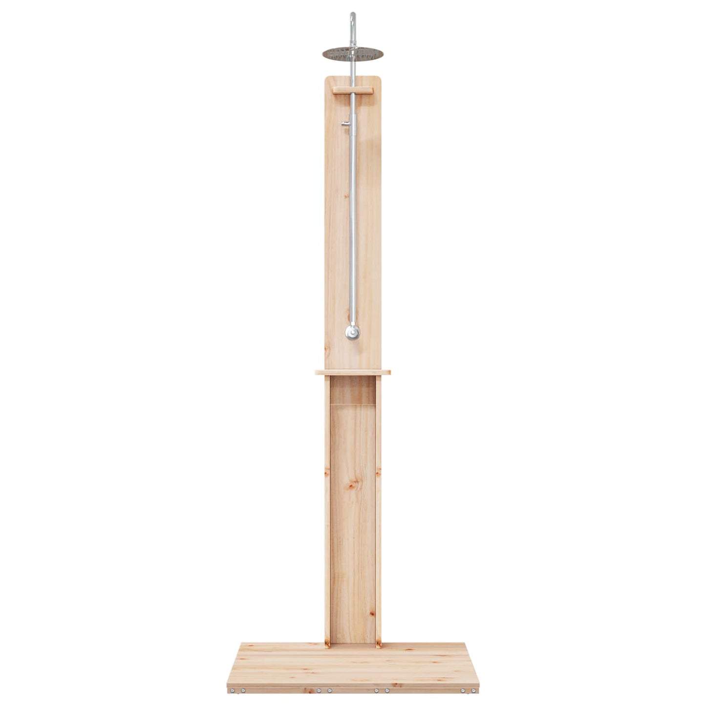 Outdoor Shower Natural 75 x 76 x 217 cm Solid Pine Wood