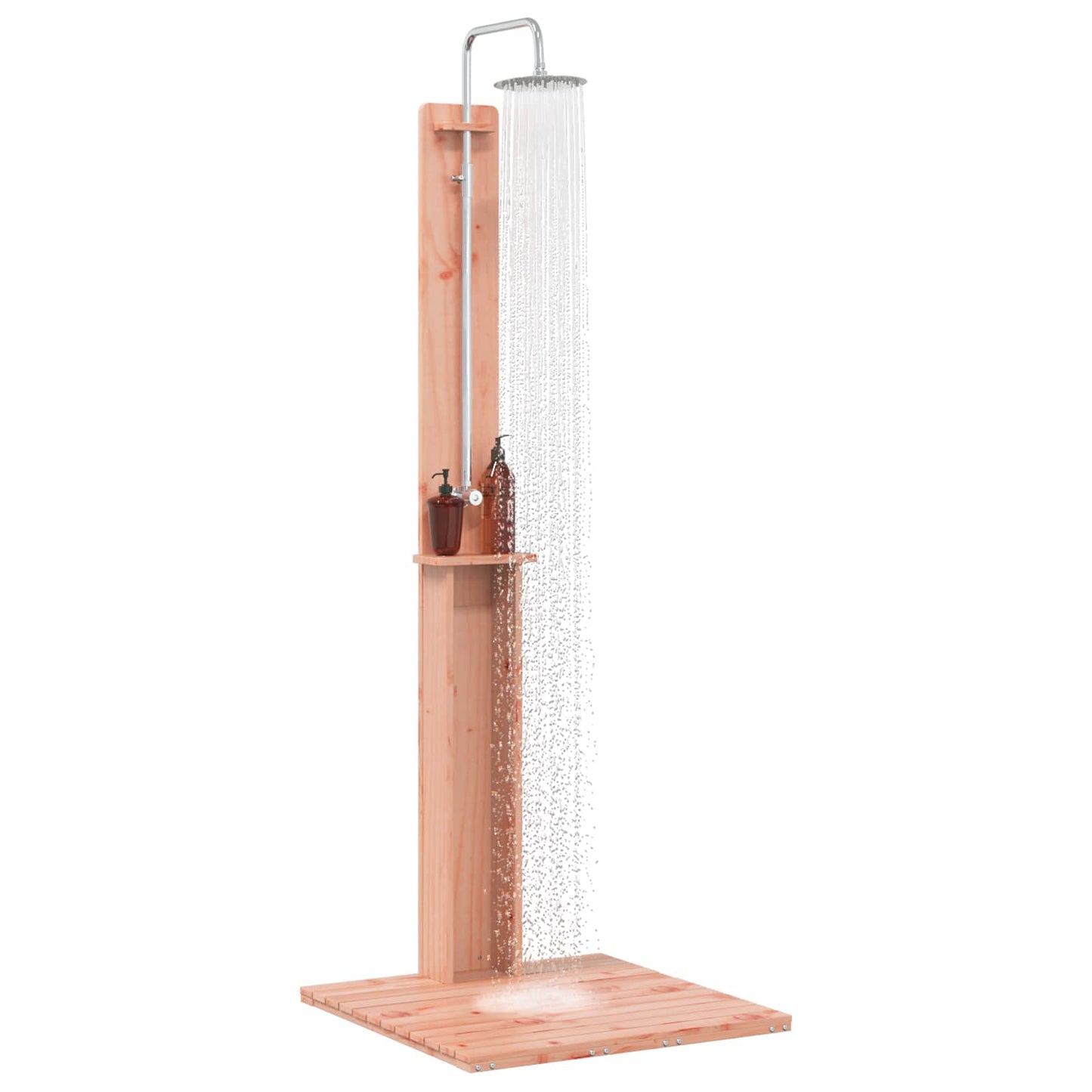 Outdoor Shower 206 cm Solid Douglas Wood and Stainless Steel