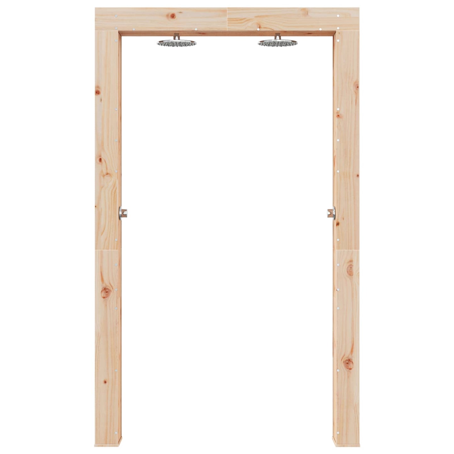 Outdoor Shower 226 cm Solid Pine Wood and Stainless Steel