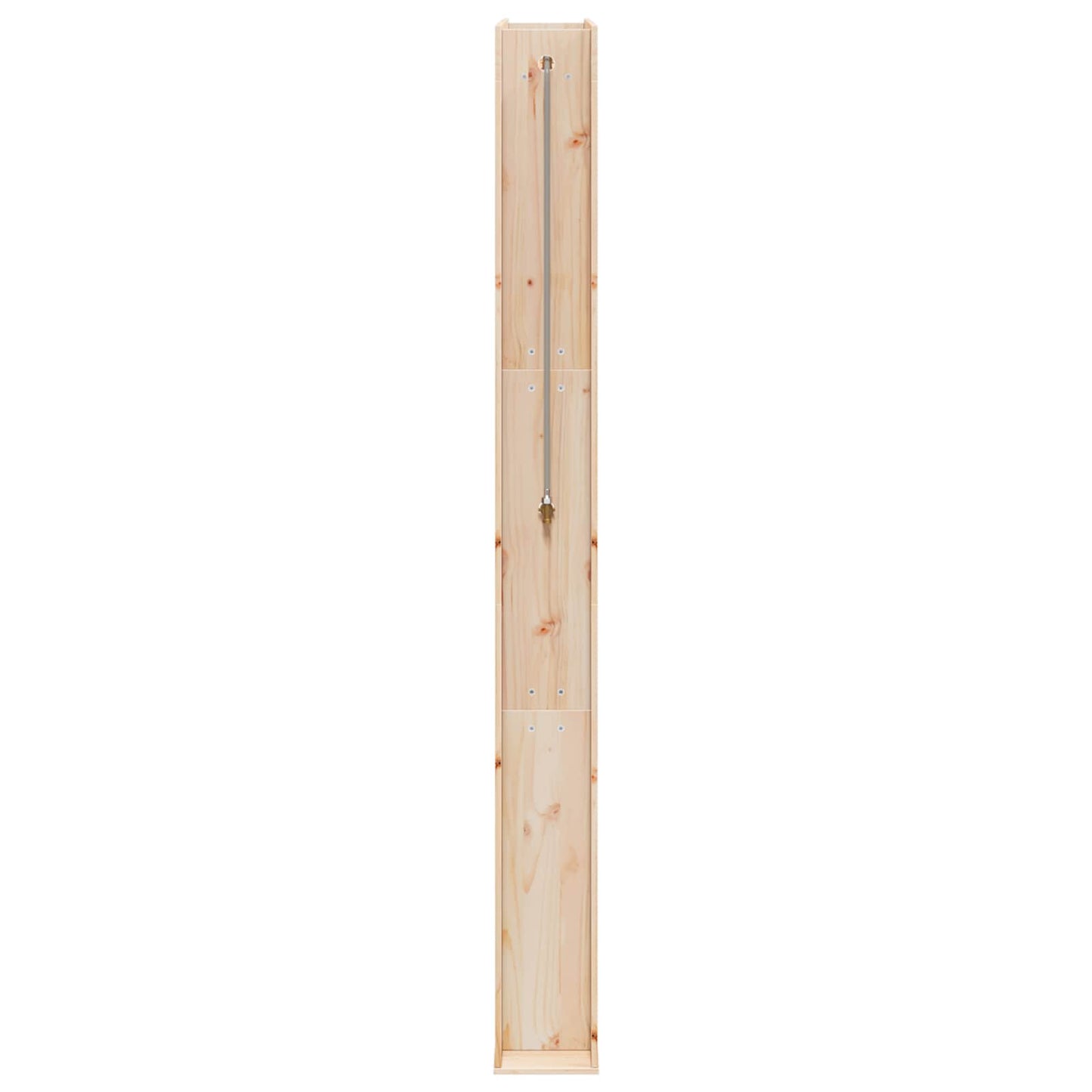 Outdoor Shower 226 cm Solid Pine Wood and Stainless Steel