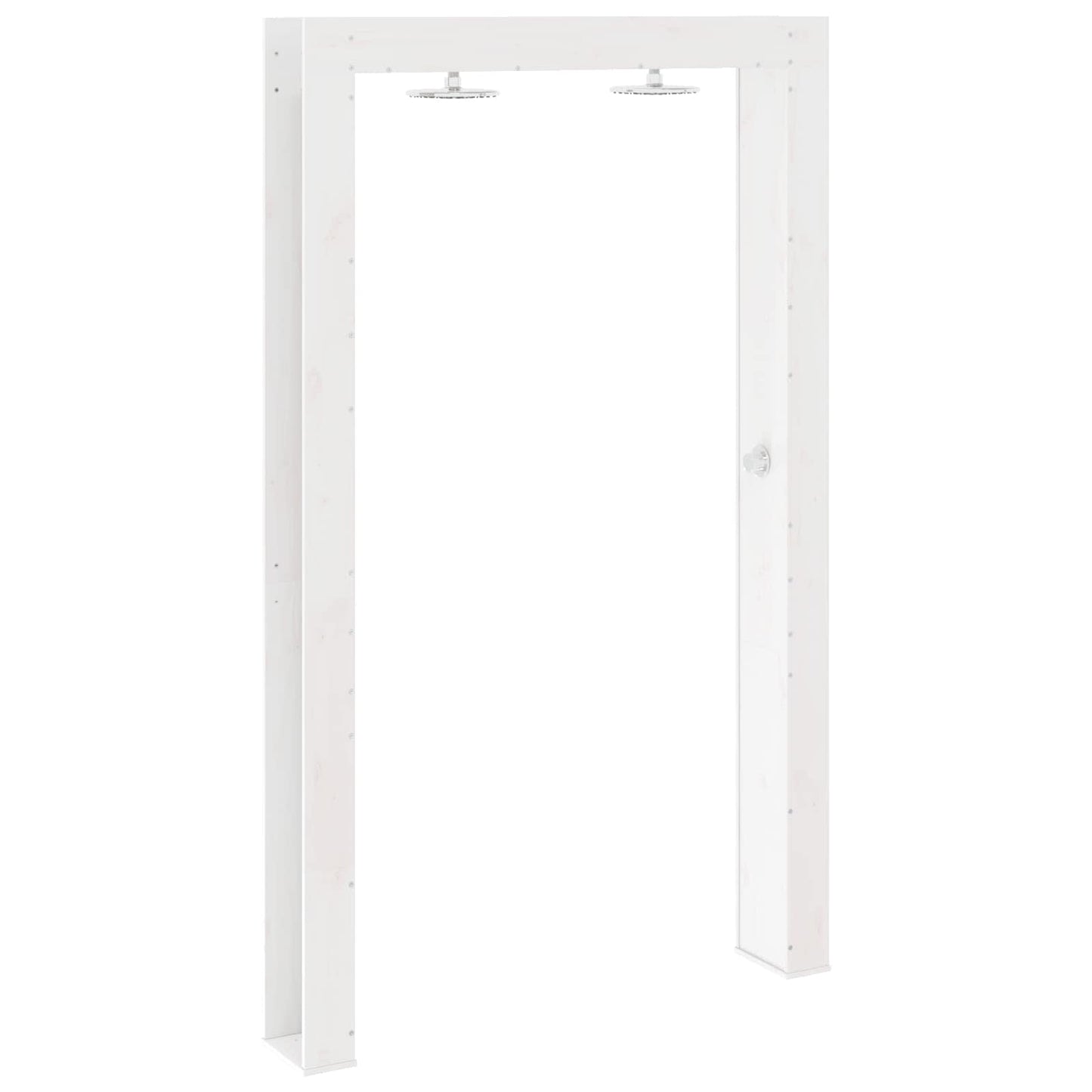 Outdoor Shower 226 cm Solid Pine Wood and Stainless Steel White