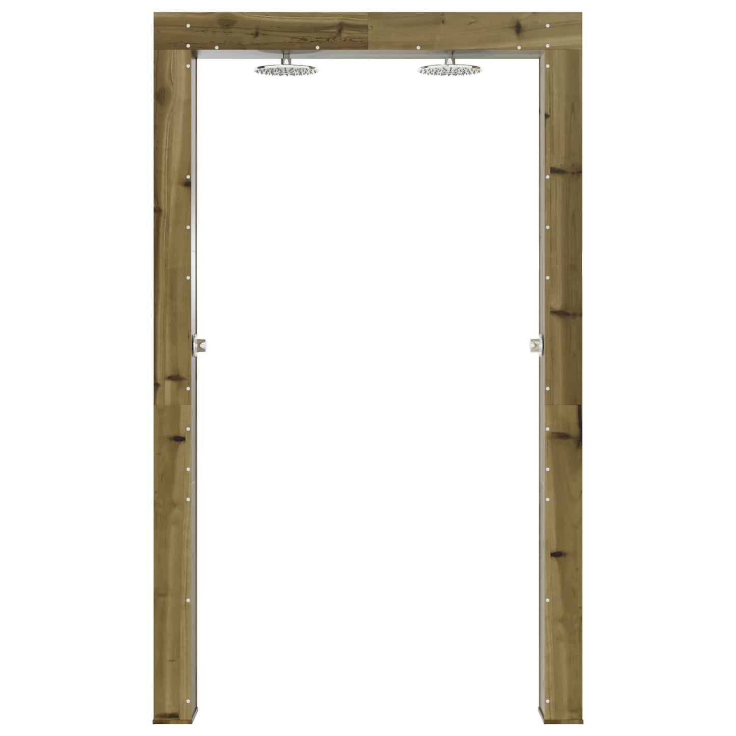 Outdoor Shower 226 cm Impregnated Pine Wood and Stainless Steel