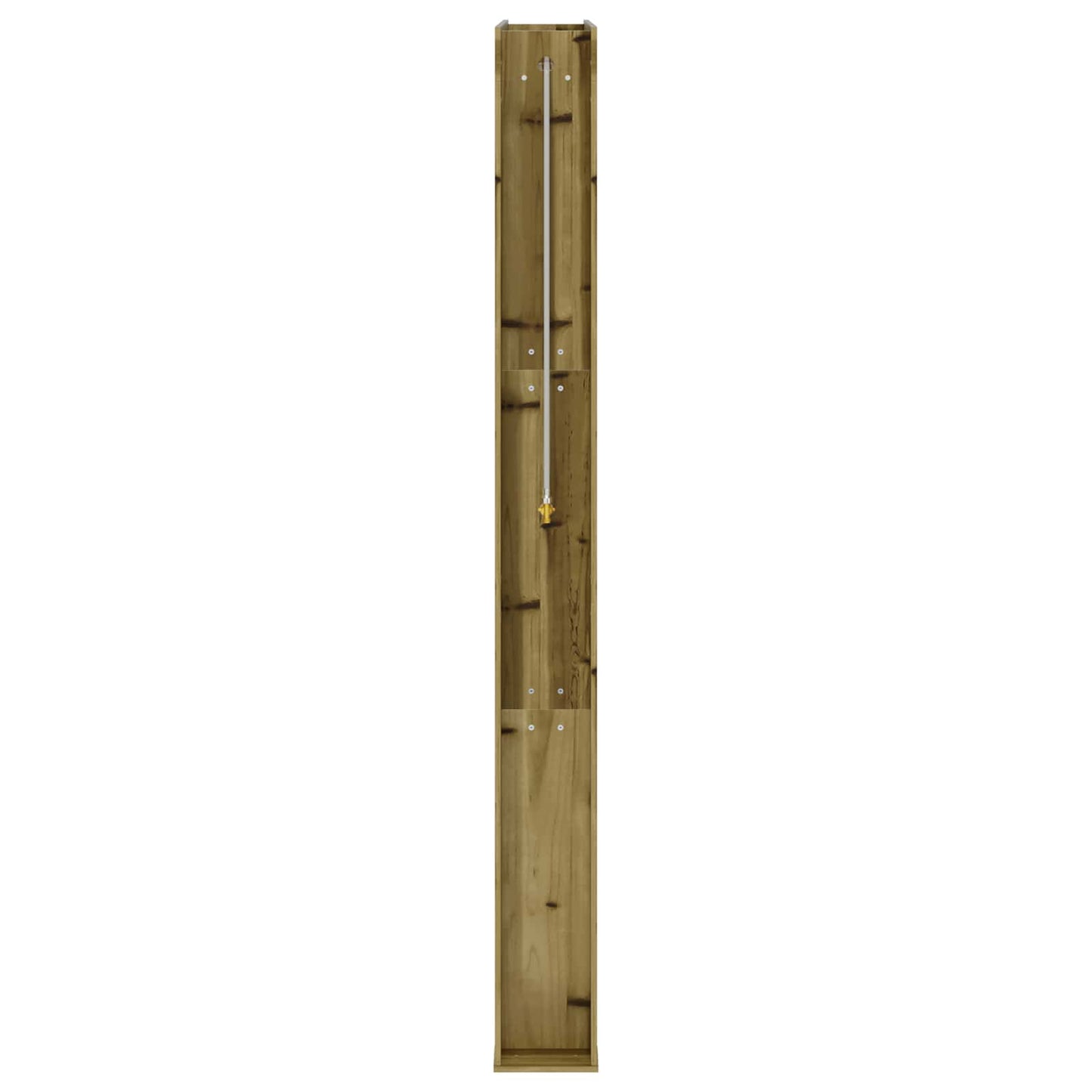 Outdoor Shower 226 cm Impregnated Pine Wood and Stainless Steel