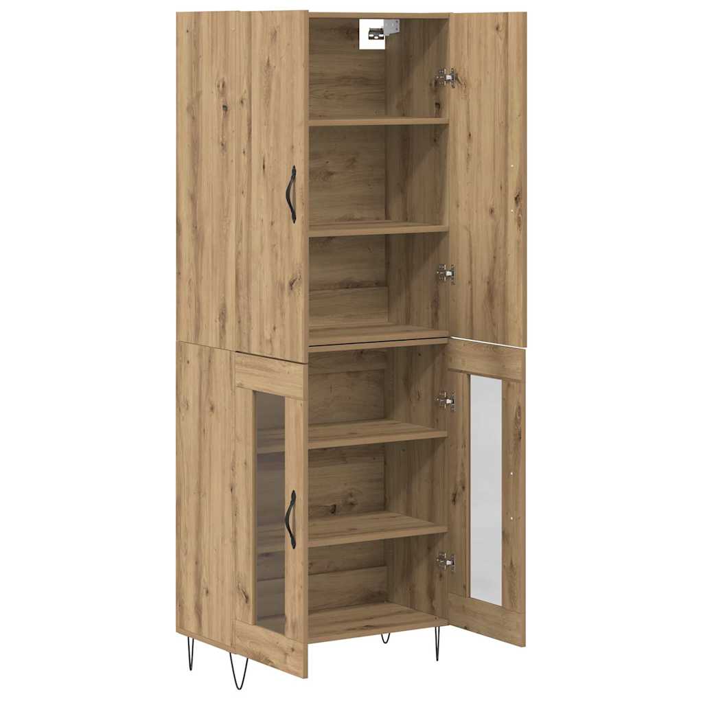 Highboard 2 pcs Artisan Oak 69.5 x 34 x 180 cm Engineered Wood