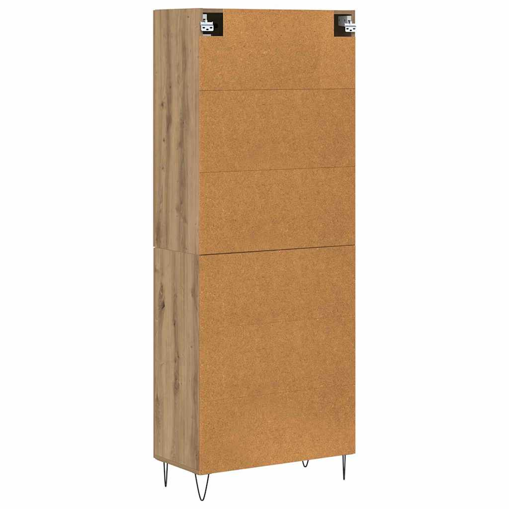 Highboard 2 pcs Artisan Oak 69.5 x 34 x 180 cm Engineered Wood