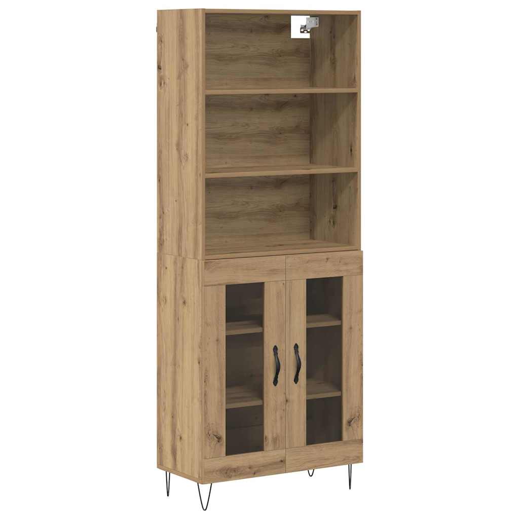 Highboard 2 pcs Artisan Oak 69.5 x 34 x 180 cm Engineered Wood
