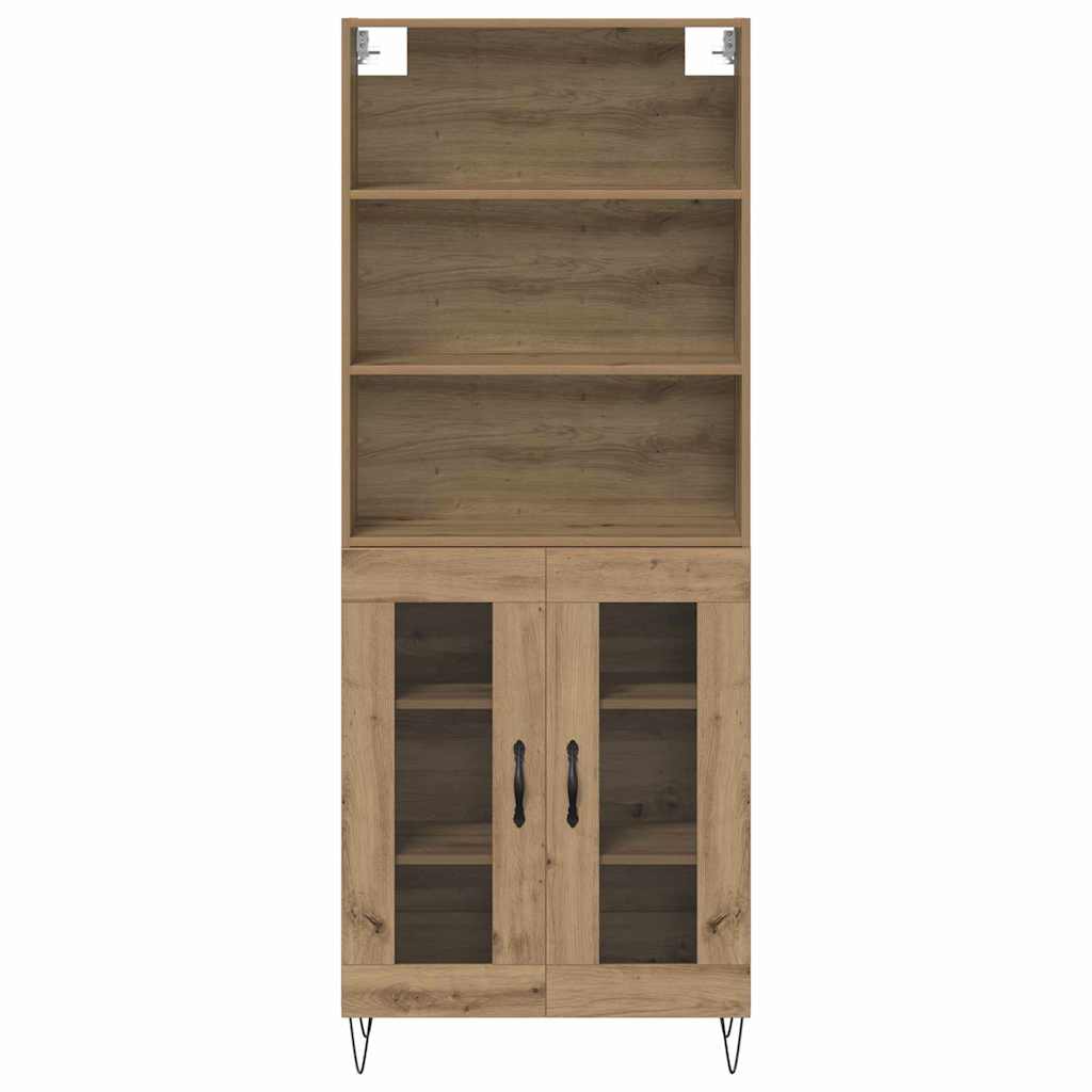 Highboard 2 pcs Artisan Oak 69.5 x 34 x 180 cm Engineered Wood