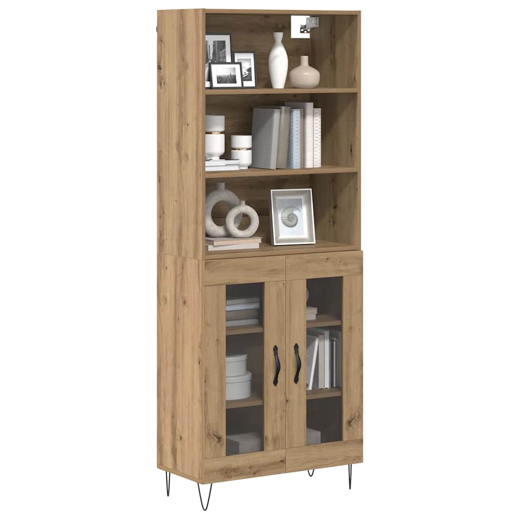 Highboard 2 pcs Artisan Oak 69.5 x 34 x 180 cm Engineered Wood