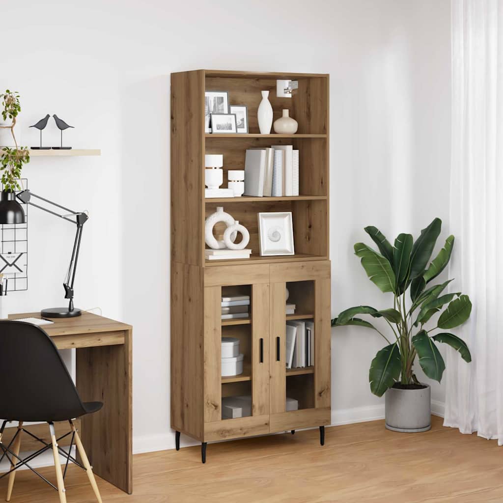 Highboard 2 pcs Artisan Oak 69.5 x 32.5 x 180 cm