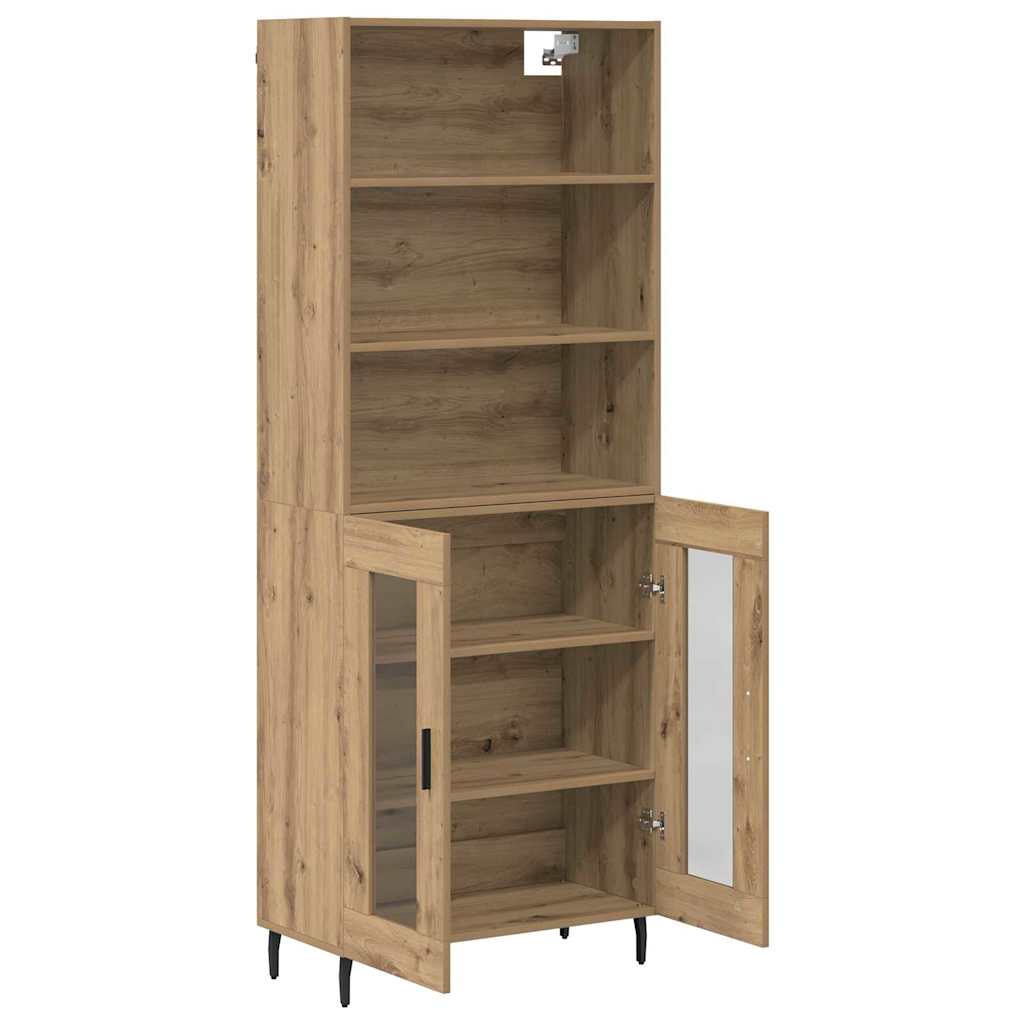 Highboard 2 pcs Artisan Oak 69.5 x 32.5 x 180 cm