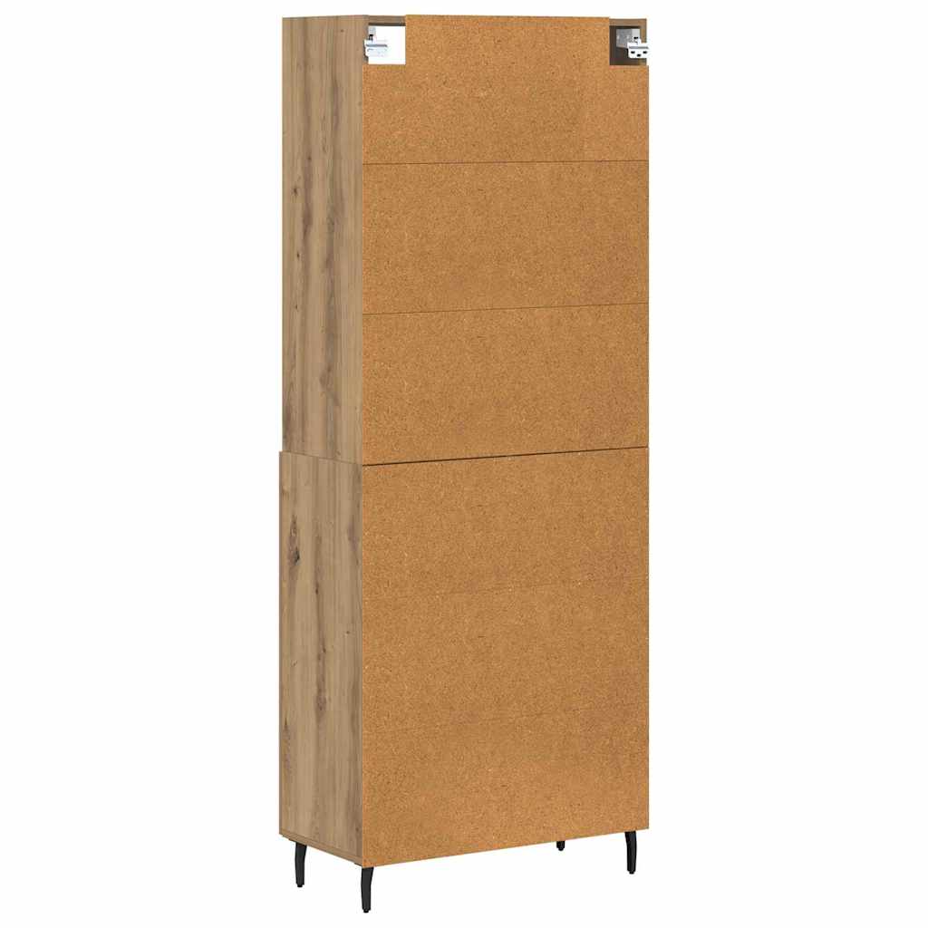 Highboard 2 pcs Artisan Oak 69.5 x 32.5 x 180 cm