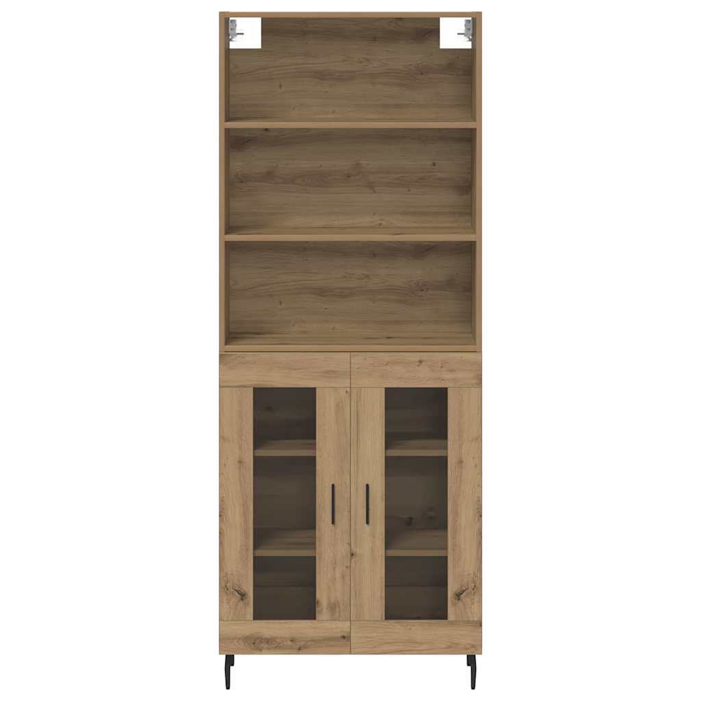 Highboard 2 pcs Artisan Oak 69.5 x 32.5 x 180 cm