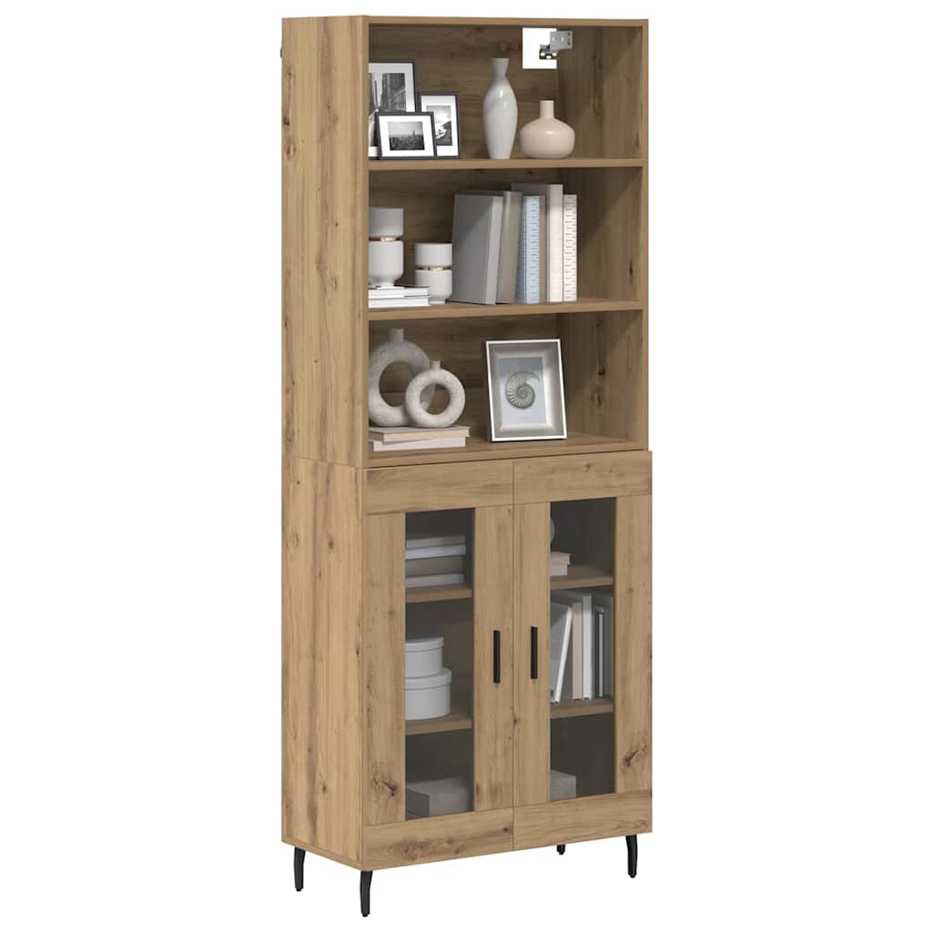 Highboard 2 pcs Artisan Oak 69.5 x 32.5 x 180 cm