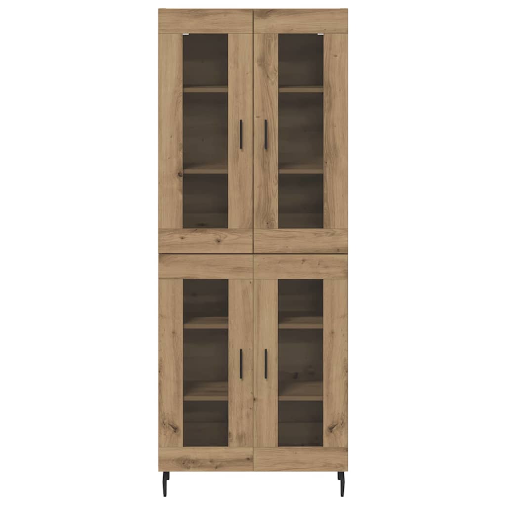 Highboard 2 pcs Artisan Oak 69.5 x 34 x 180 cm Engineered Wood