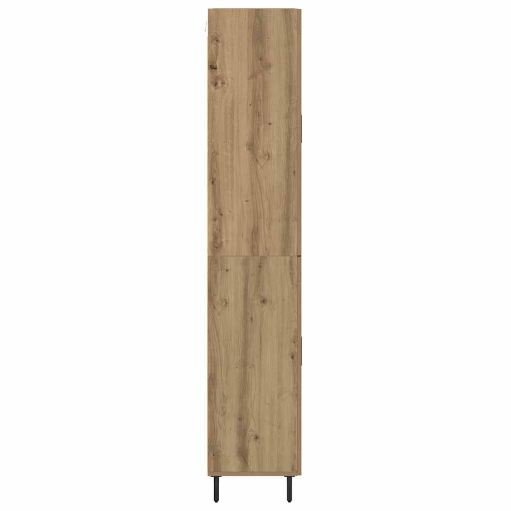 Highboard 2 pcs Old Wood 69.5 x 34 x 180 cm Engineered Wood