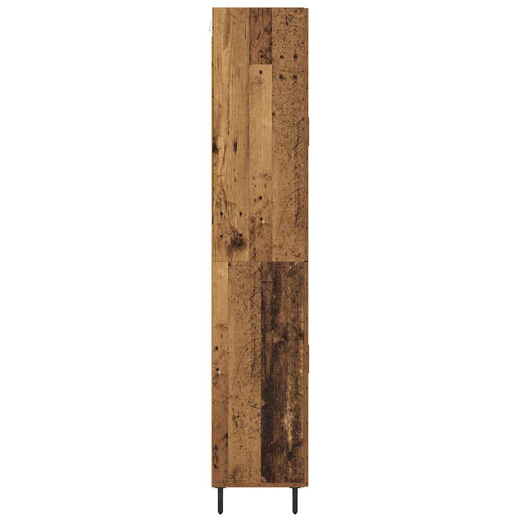 Highboard 2 pcs Old Wood Engineered Wood