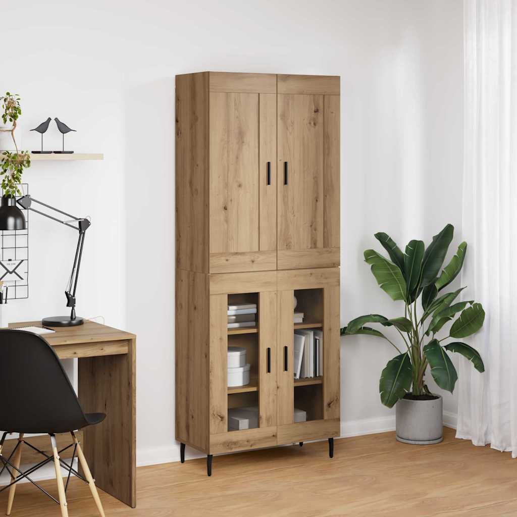 Highboard 2 pcs Artisan Oak 69.5 x 34 x 180 cm Engineered Wood
