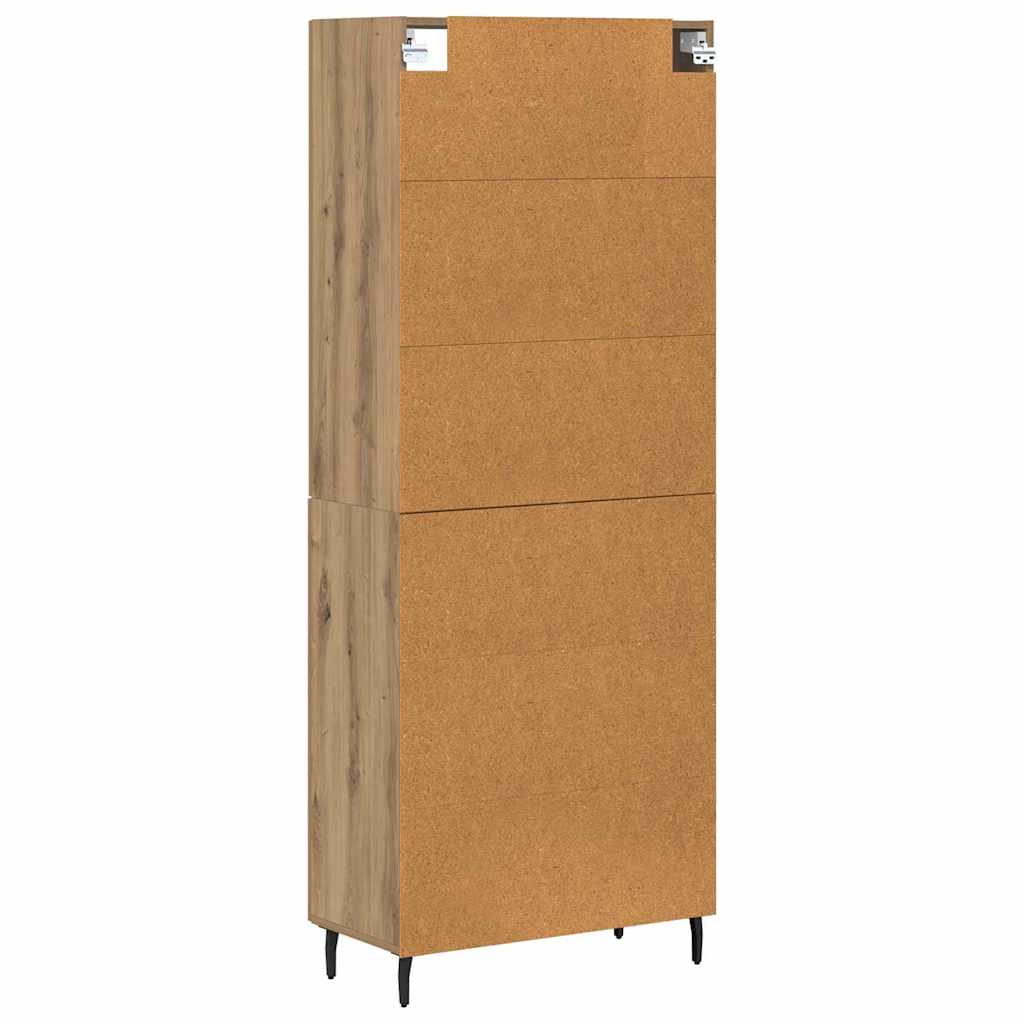 Highboard 2 pcs Artisan Oak 69.5 x 34 x 180 cm Engineered Wood