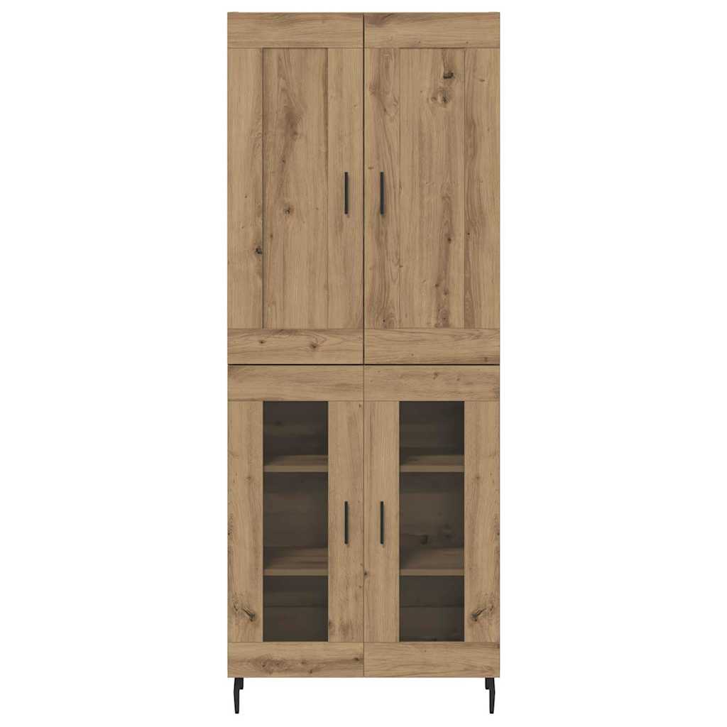 Highboard 2 pcs Artisan Oak 69.5 x 34 x 180 cm Engineered Wood