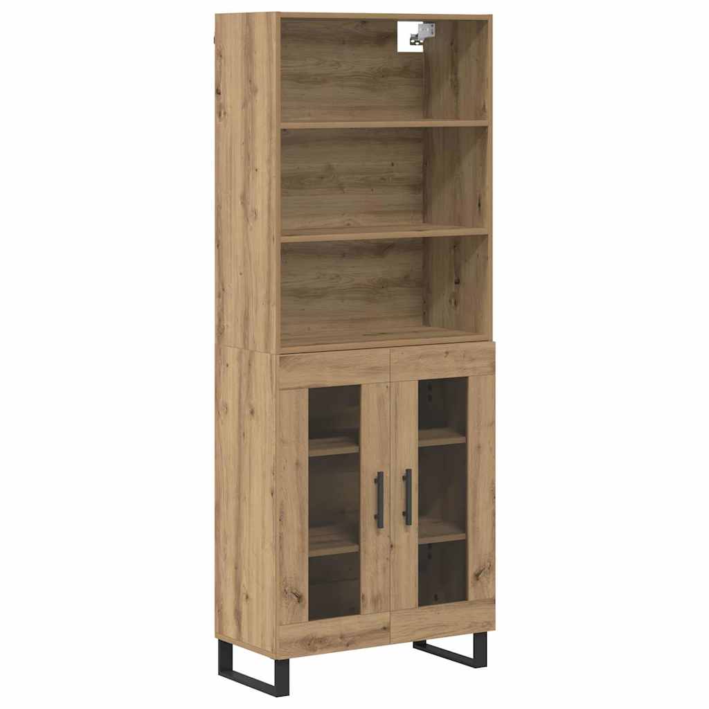 Highboard 2 pcs Artisan Oak 69.5 x 34 x 180 cm Engineered Wood