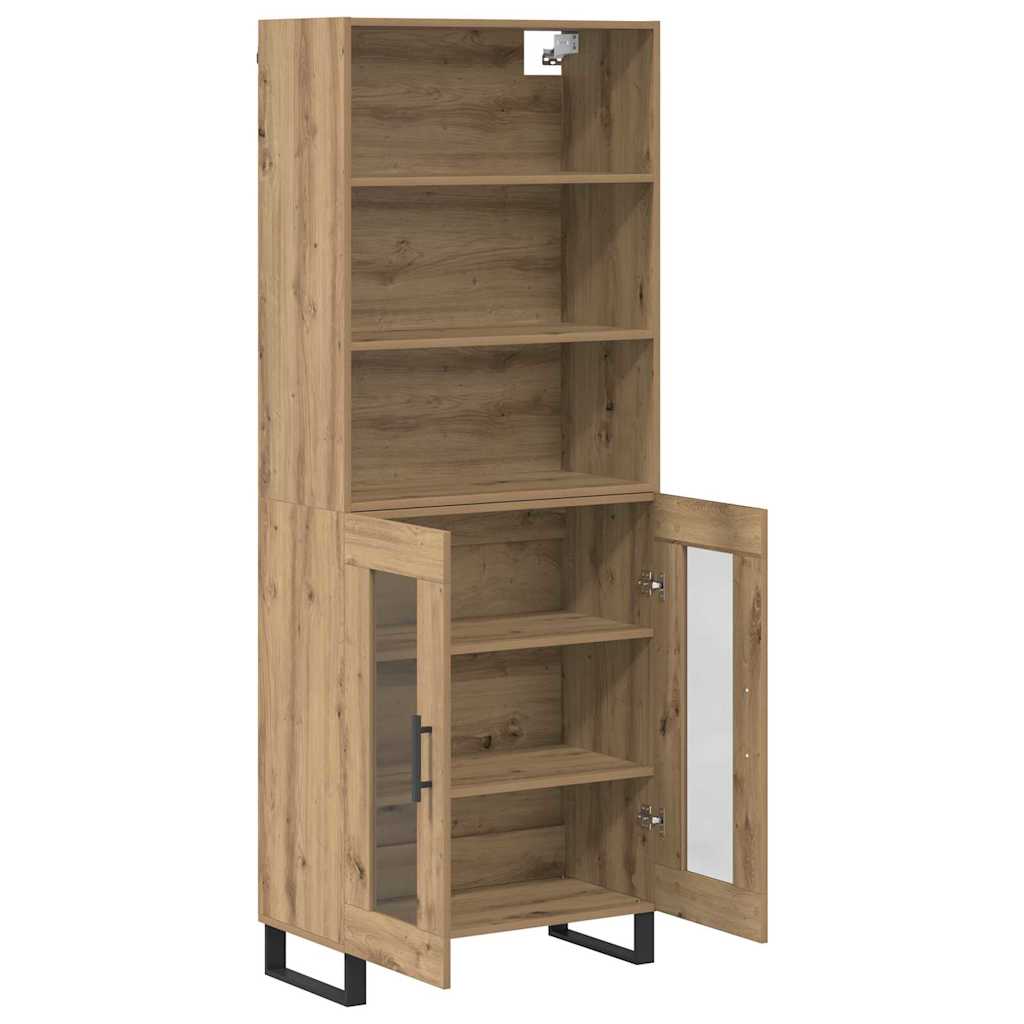 Highboard 2 pcs Artisan Oak 69.5 x 34 x 180 cm Engineered Wood
