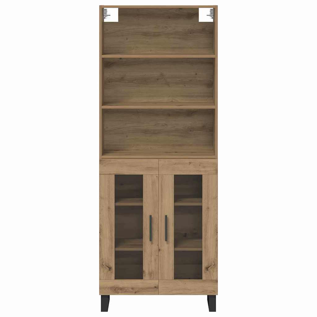 Highboard 2 pcs Artisan Oak 69.5 x 34 x 180 cm Engineered Wood