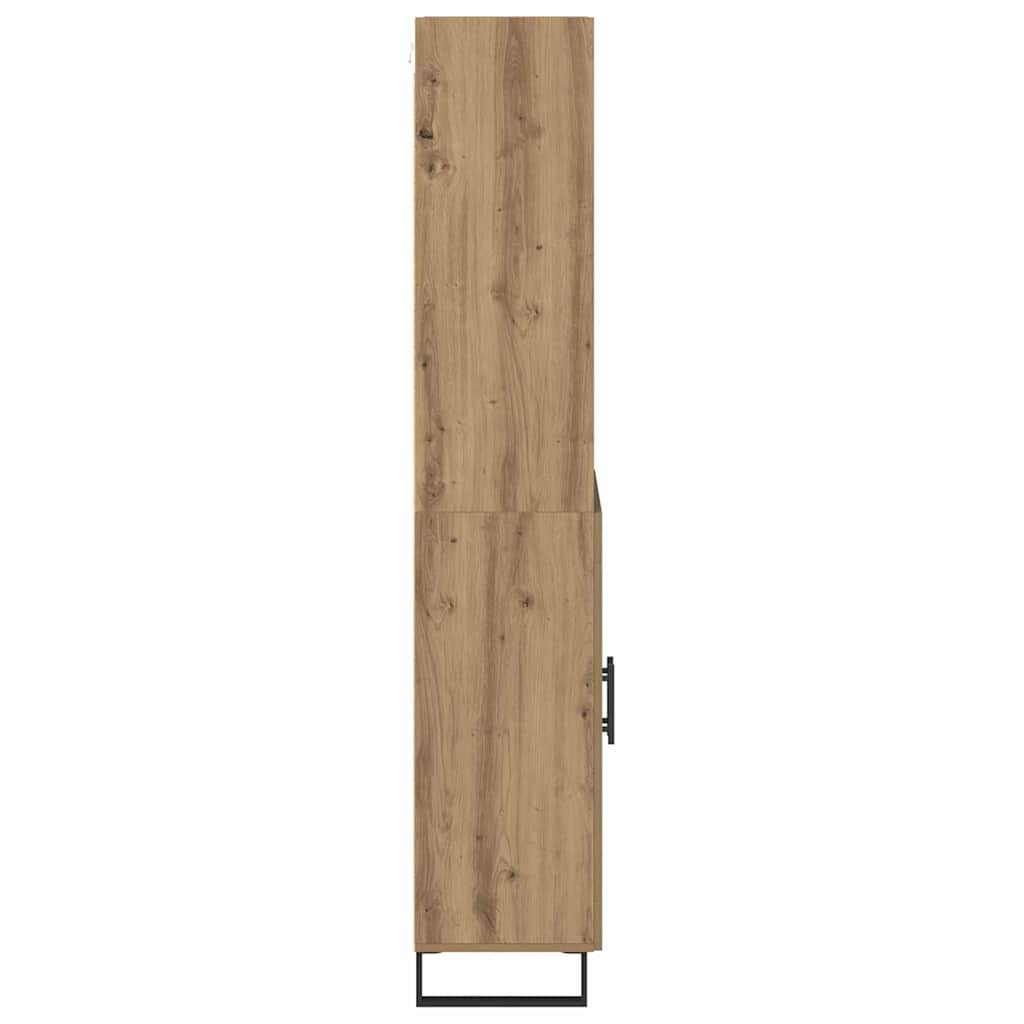Highboard 2 pcs Artisan Oak 69.5 x 34 x 180 cm Engineered Wood