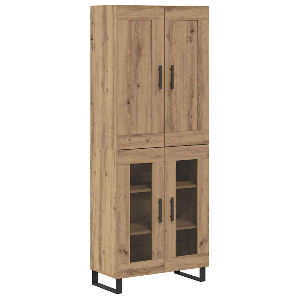 Highboard 2 pcs Artisan Oak 69.5 x 34 x 180 cm Engineered Wood
