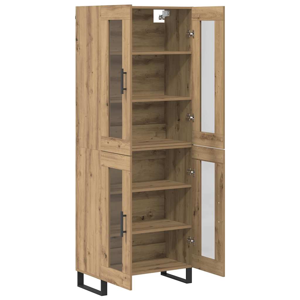 Highboard 2 pcs Artisan Oak 69.5 x 34 x 180 cm Engineered Wood