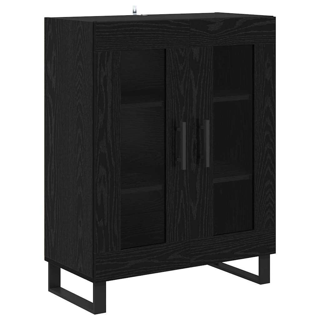 Highboard 2 pcs Black Oak 69.5 x 34 x 180 cm