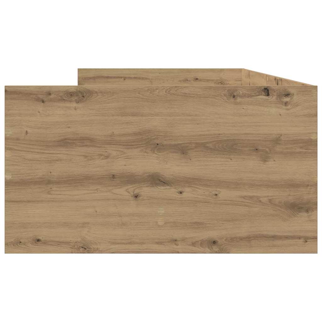 Bed Frame with Drawer Artisan Oak 90 x 200 cm Solid Pine Wood