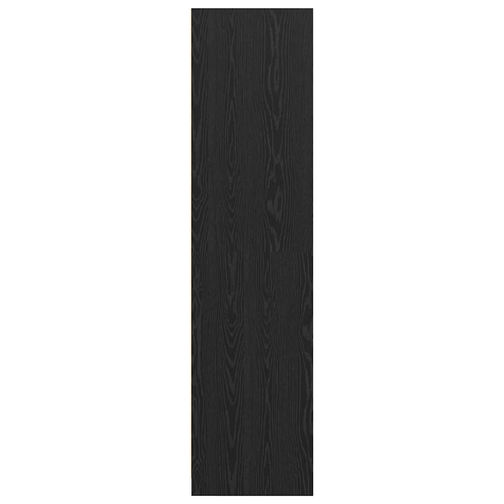 Wardrobe Black Oak 30 x 50 x 200 cm Engineered Wood