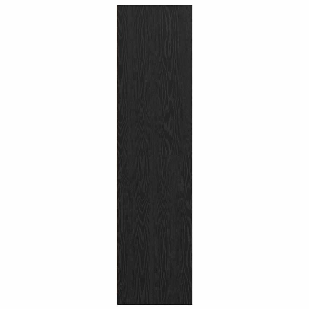 Wardrobe Black Oak 80 x 50 x 200 cm Engineered Wood
