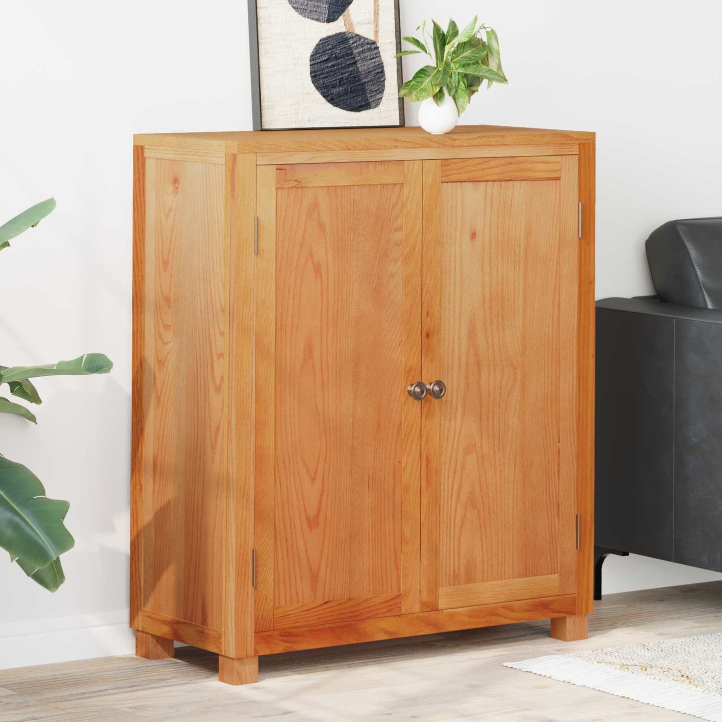 Cabinet with Storage with Door Brown Engineered wood