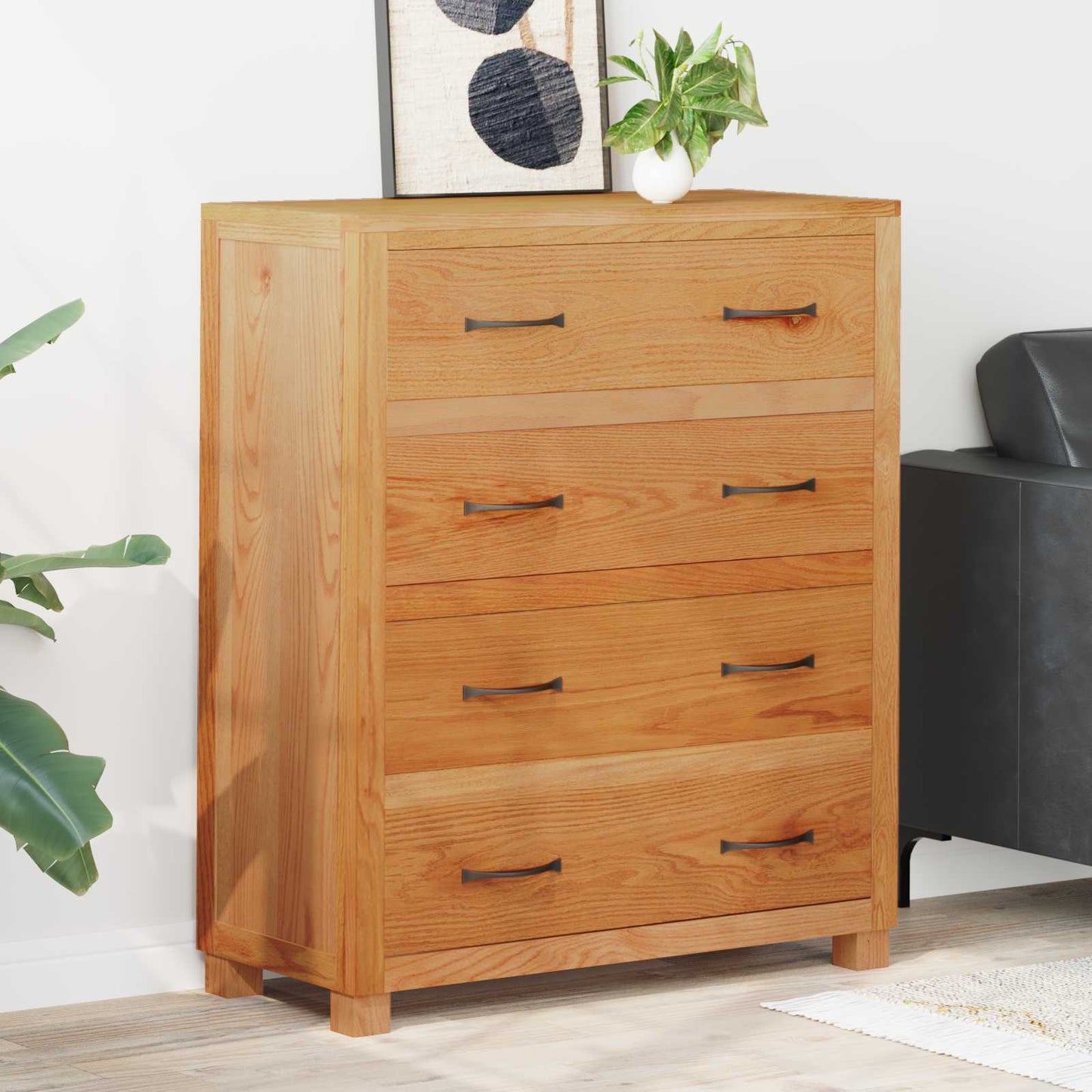 Cabinet with Drawer with Storage Brown Engineered wood