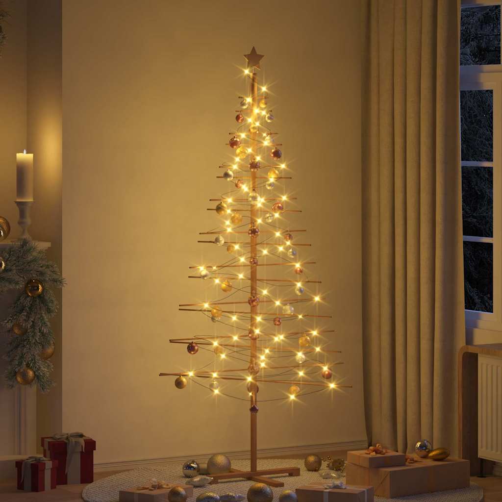 Wooden Christmas Tree Brown 210 cm Bamboo