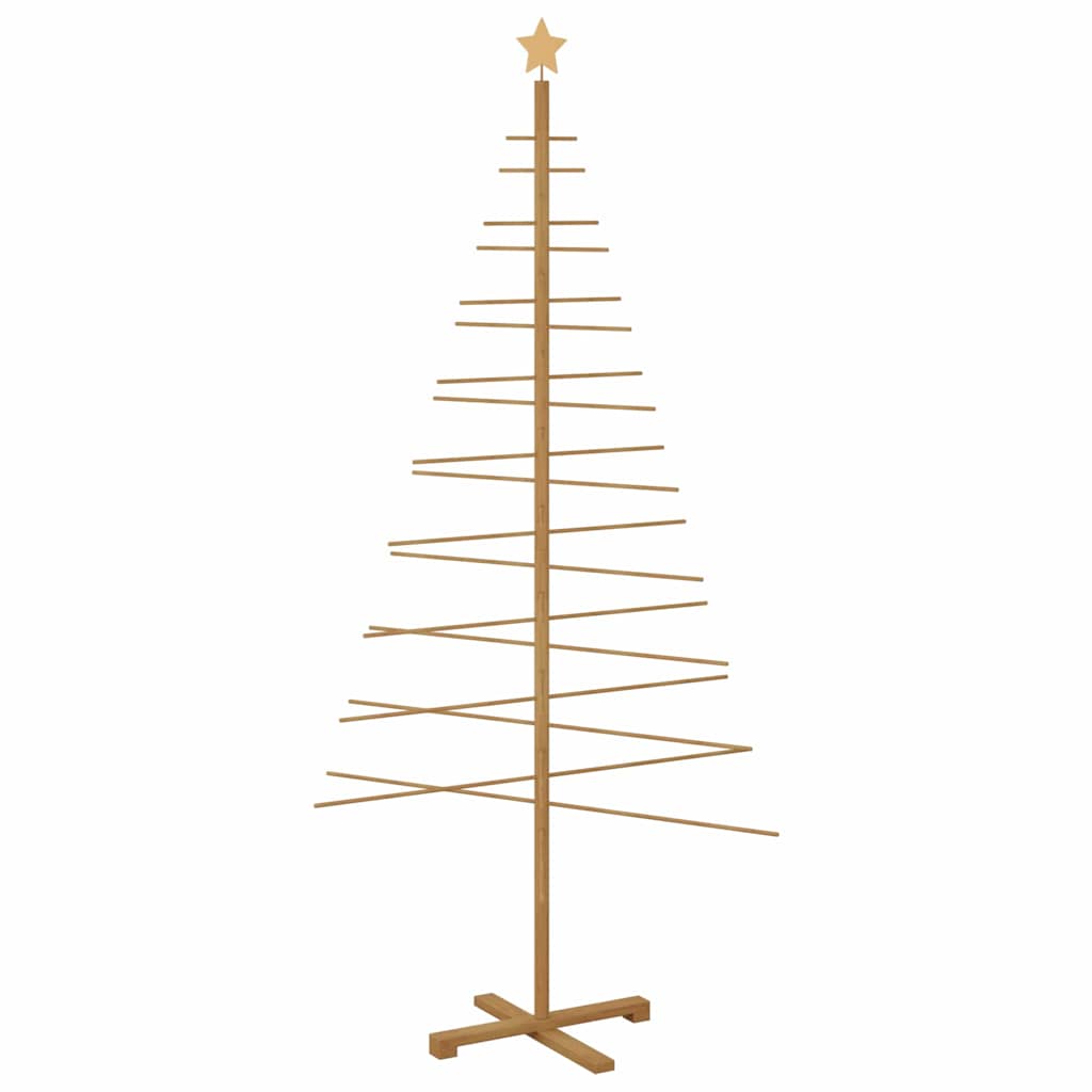Wooden Christmas Tree Brown 210 cm Bamboo