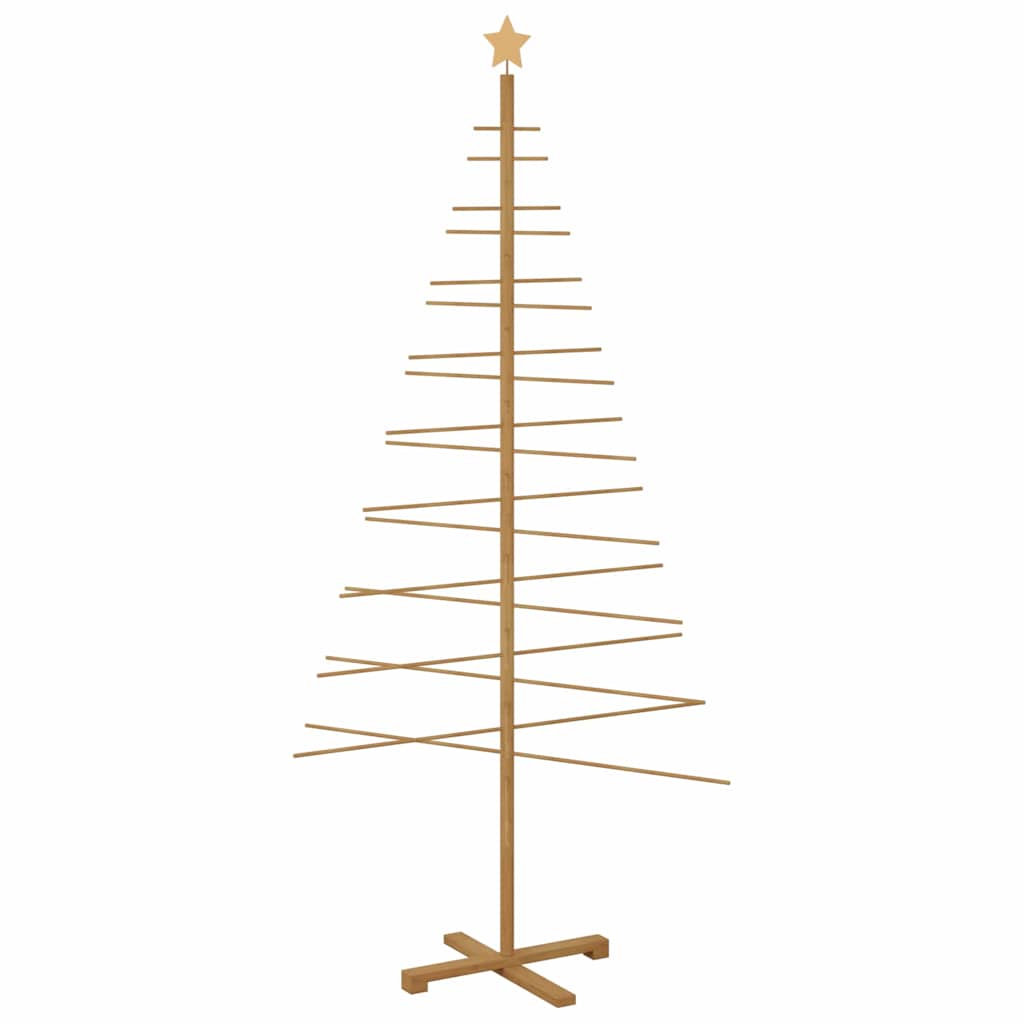 Wooden Christmas Tree Brown 210 cm Bamboo