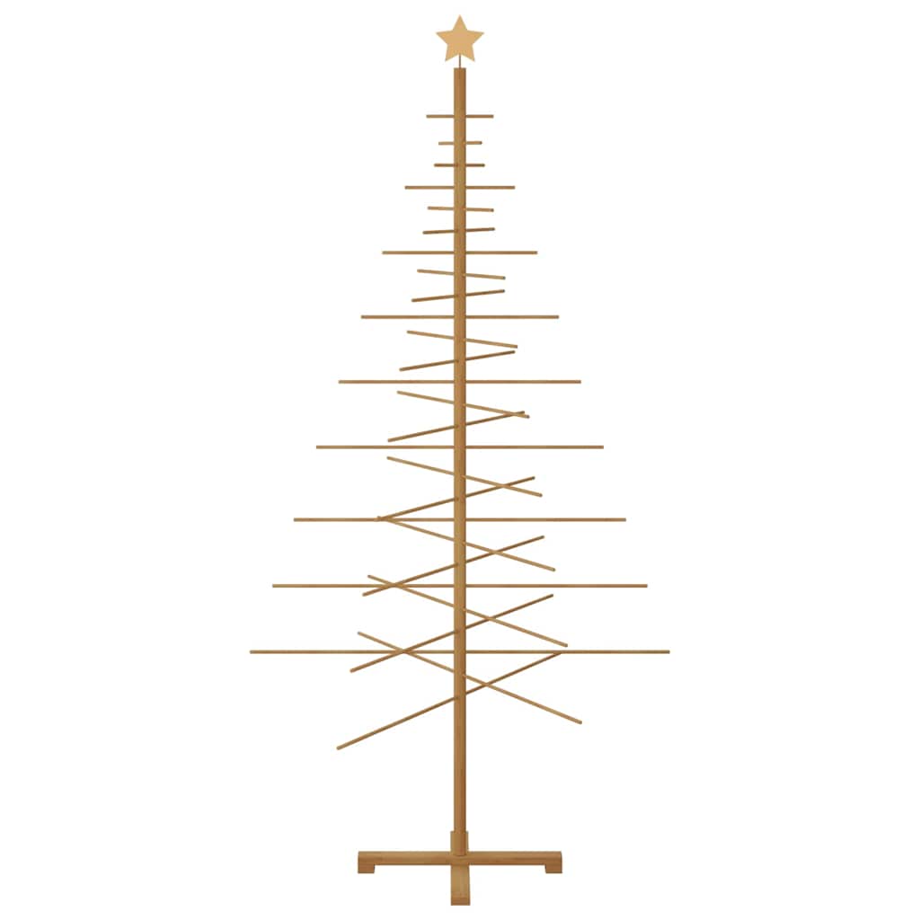 Wooden Christmas Tree Brown 210 cm Bamboo