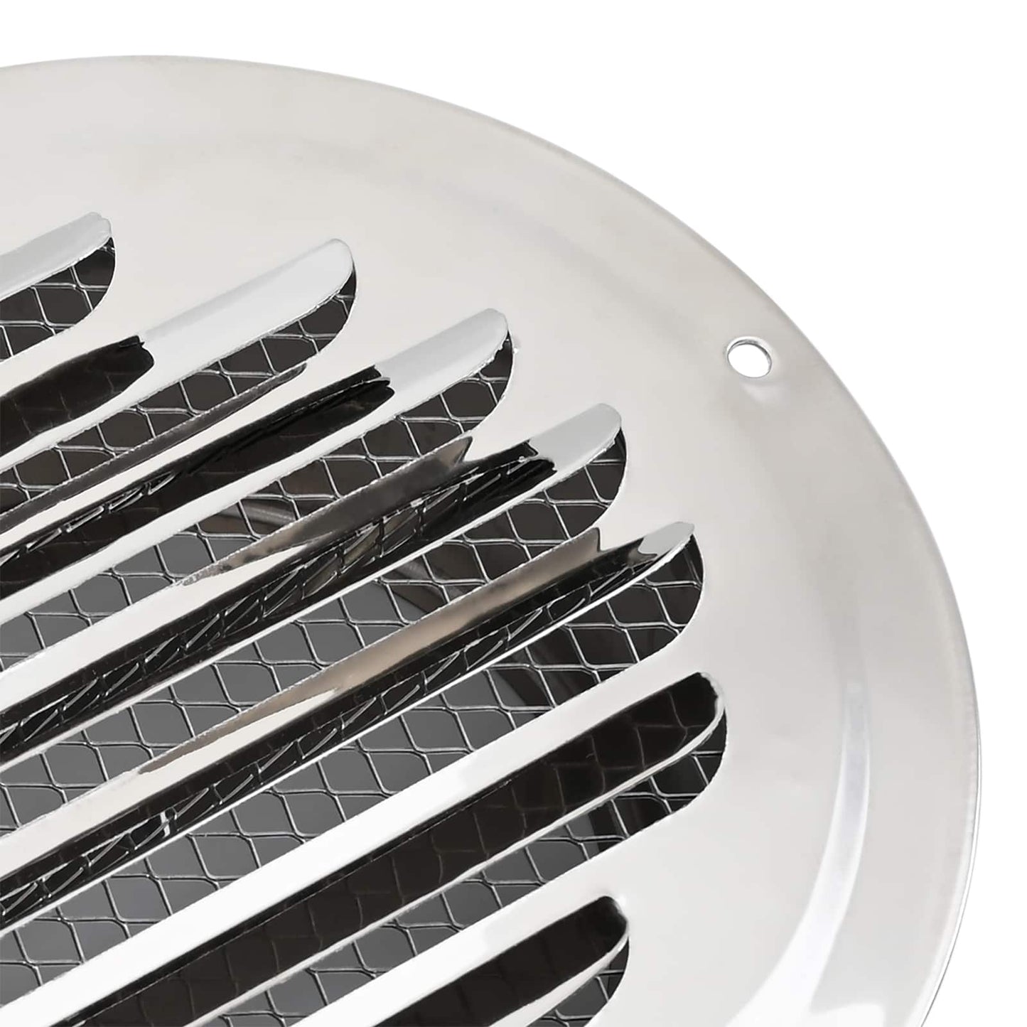 Air Vent Covers 4 pcs Silver 80 mm Stainless Steel