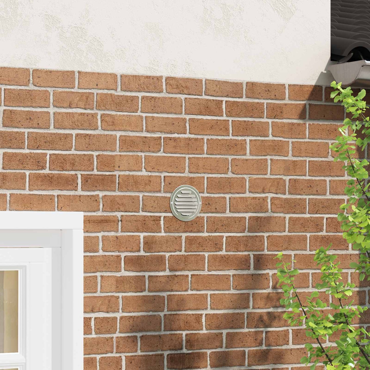 Air Vent Covers 4 pcs Silver 80 mm Stainless Steel