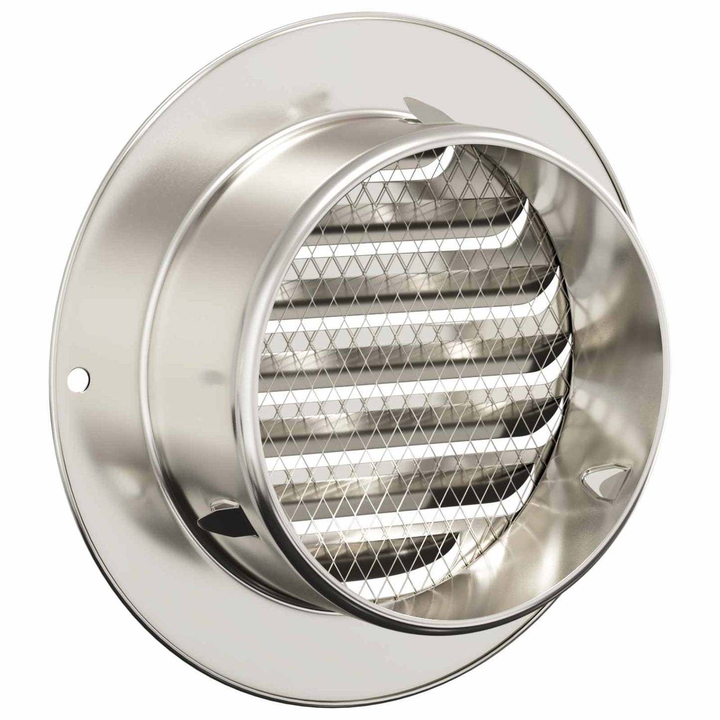 Air Vent Covers 4 pcs Silver 80 mm Stainless Steel