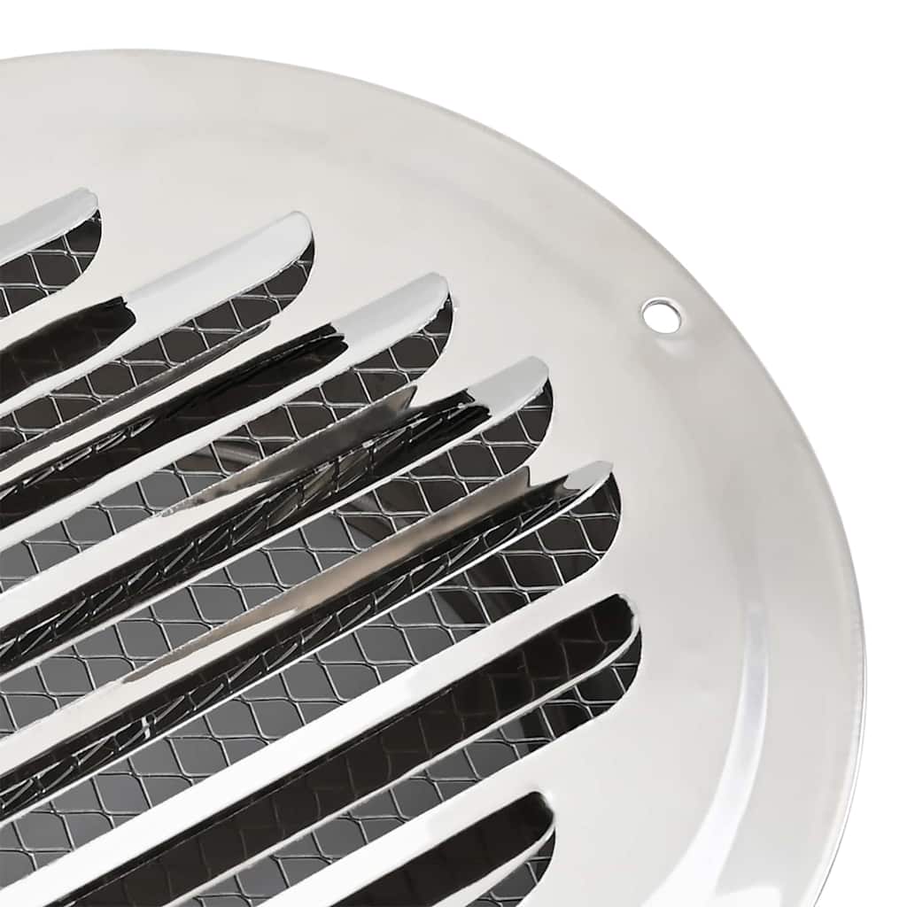 Air Vent Covers 4 pcs Silver 125 mm Stainless Steel