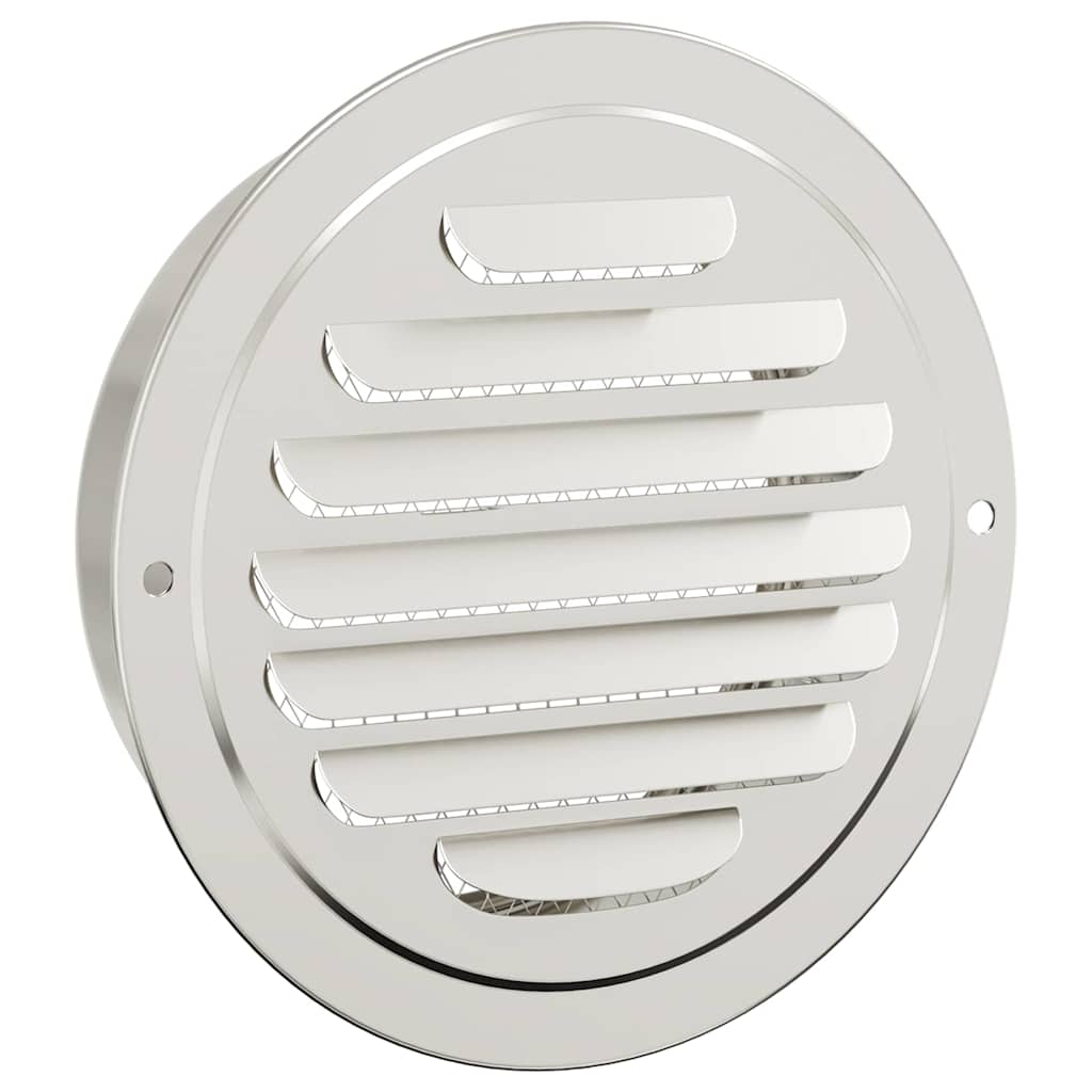 Air Vent Covers 4 pcs Silver 125 mm Stainless Steel